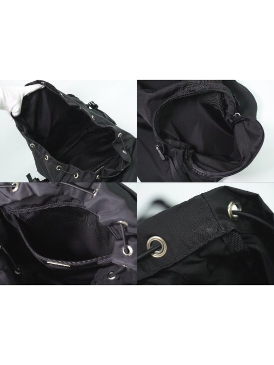 Prada Tessuto Montaigne Backpack Nylon Black Navy main image 5